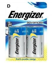 Energizer Batteries Advanced D 2 Pack