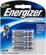 Energizer Batteries Ultimate Lithium AAA 4 Pack