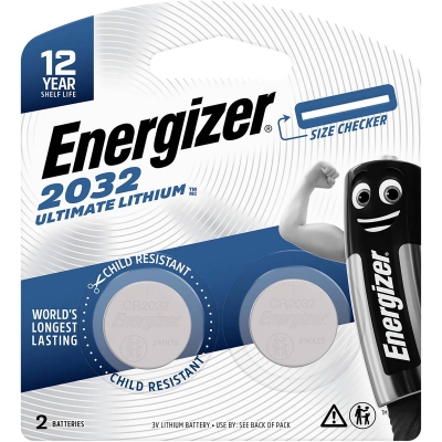 Energizer Batteries Ultimate Lithium 2032 2 Pack