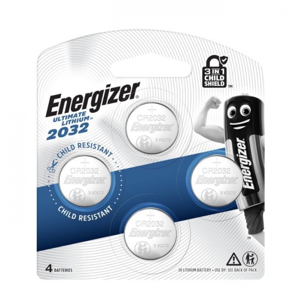 Energizer Battery Ultimate Lithium 2032 4 Pack