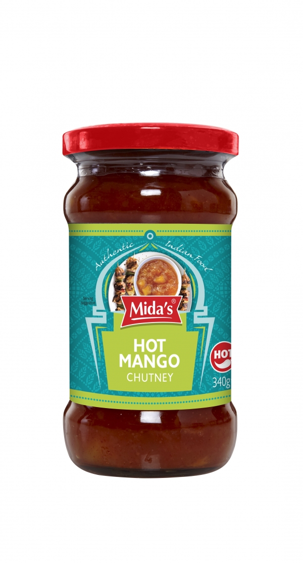 Mida's Hot Mango Chutney 340g