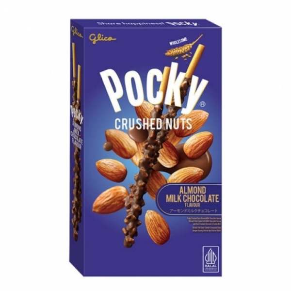 Glico Pocky Biscuit Stick Almond Milk Chocolate 38g