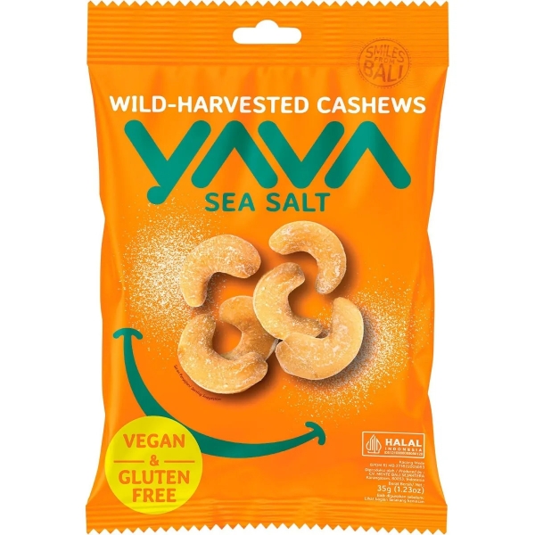 Yava Wild Harvest Cashews Sea Salt 35g