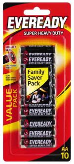 Eveready Batteries Super Heavy Duty AA 10 Pack