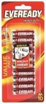 Eveready Batteries Heavy Duty AA 10 Pack