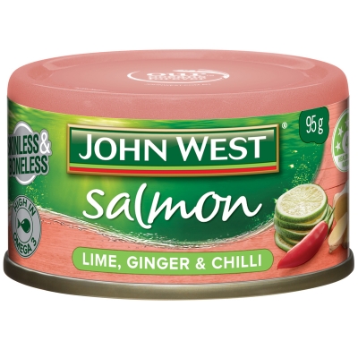 John West Salmon Tempters Lime & Ginger 95g