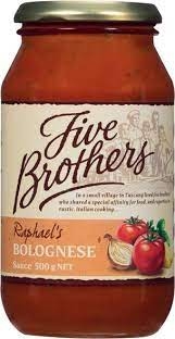 Five Brothers Pasta Sauce Bolognese 500g