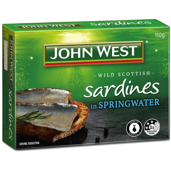 John West Sardines In Springwater 110g