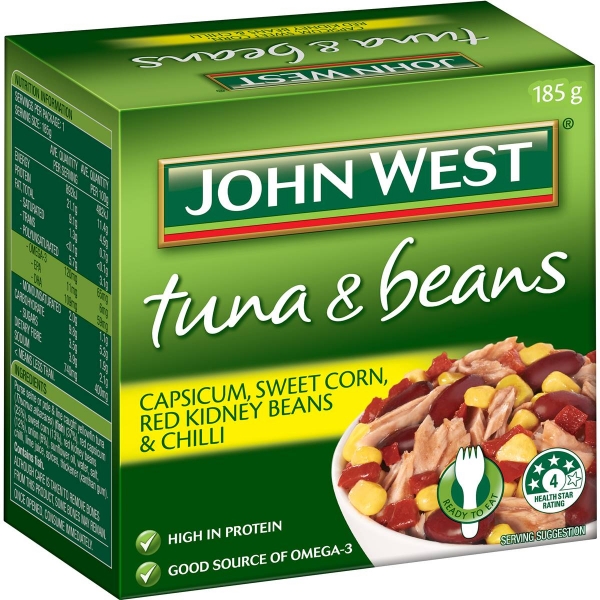 John West Tuna & Beans Capsicum Sweet Corn & Chilli 185g