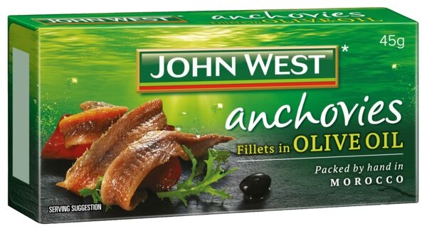 John West Anchovies In Olive Oil 45g