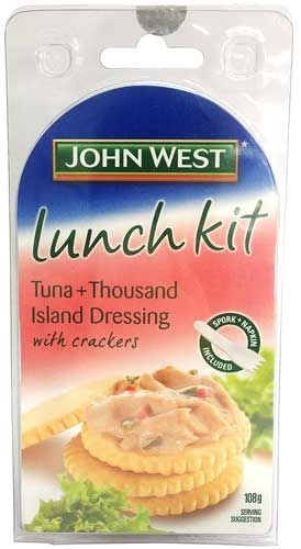 John West Lunch Kit Tuna & Thousand Island Dressing 108g