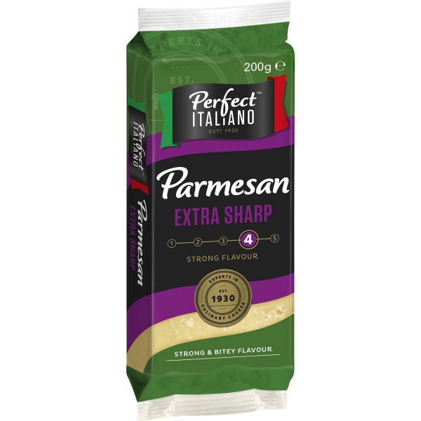 Perfect Italiano Extra Sharp Parmesan Block 200g 