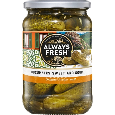 Always Fresh Cucumbers Sweet & Sour 680g