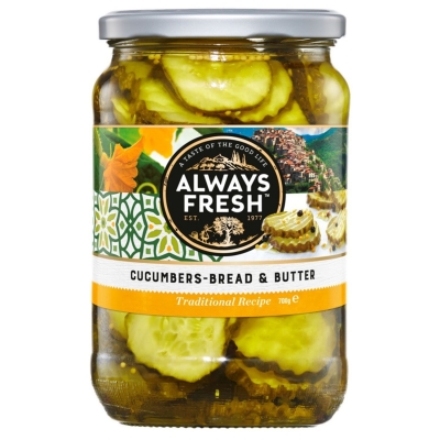 Always Fresh Cucumbers Bread & Butter 700g