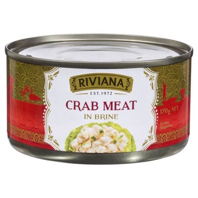 Riviana Crab Meat In Brine 170g