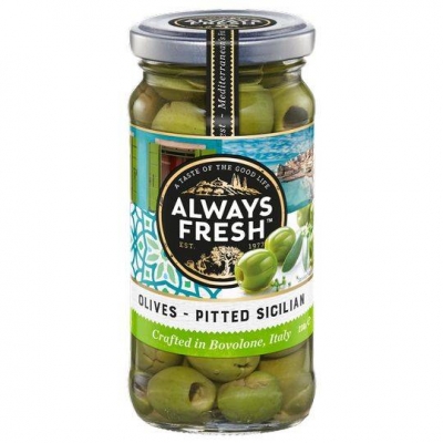 Always Fresh Olives Sicilian Pitted 230g