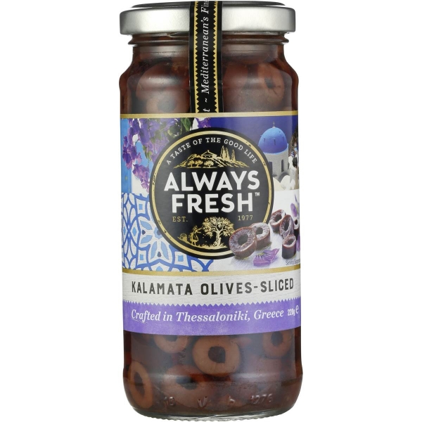 Always Fresh Olives Kalamata Sliced 220g