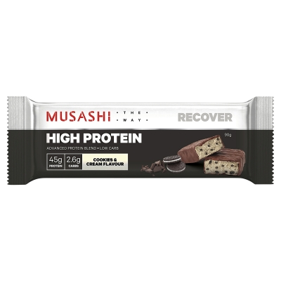 Musashi High Protein Bar Cookies & Cream 90g