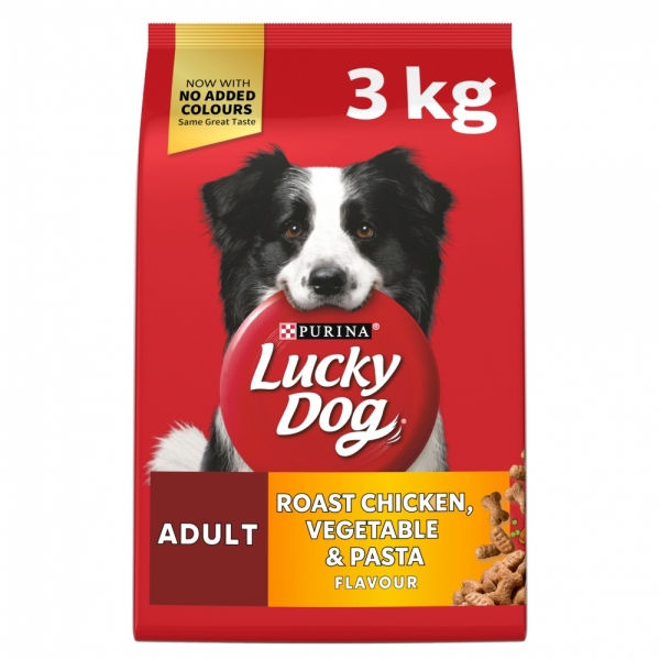 Purina Lucky Dog Adult Roast Chicken Vegetables & Pasta Flavour 3kg