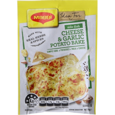 Maggi Recipe Base Cheese & Garlic Potato Bake 24g