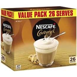 Nescafe Sachets Caramel Latte 26 Pack