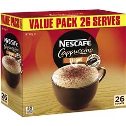 Nescafe Sachets Cappuccino Strong 26 Pack