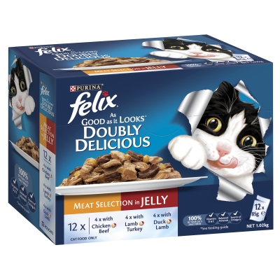 Purina Felix Meat Selection in Jelly 12 x 85g