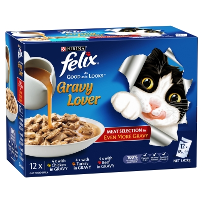 Purina Felix As Good As It Looks Gravy Lover 12 x 85g