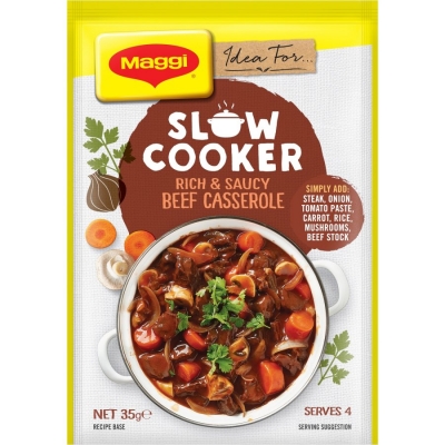 Maggi Recipe Base Slow Cooker Rich & Saucy Beef Casserole 35g