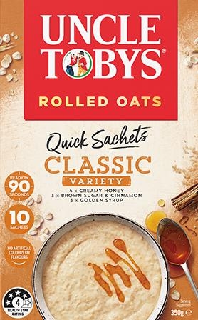 Uncle Tobys Quick Oats Variety Classic 10 Pack