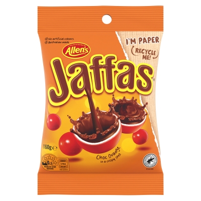 Allen's Choc Jaffas 160g