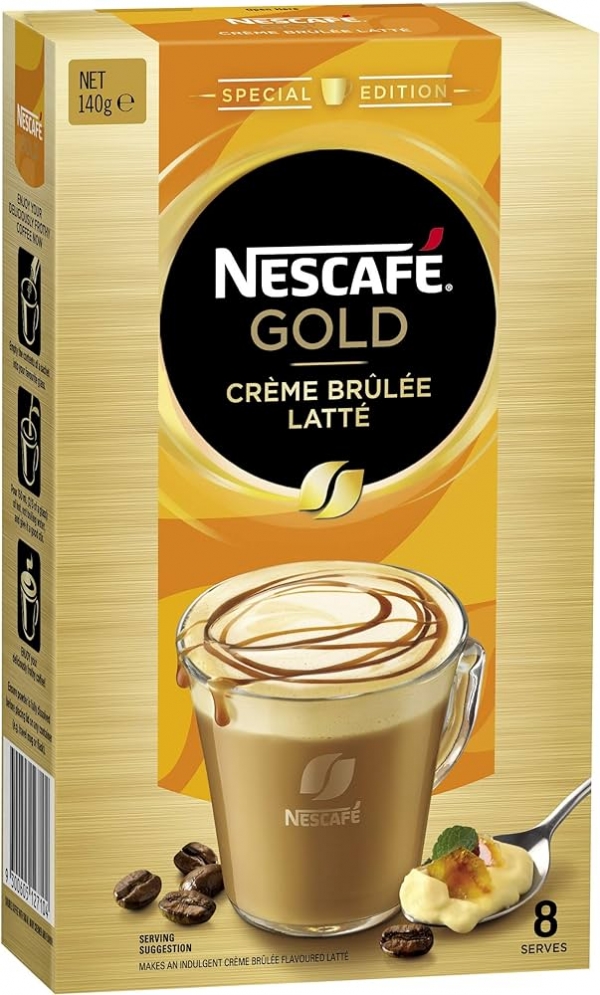 Nescafe Gold Sachets Creme Brulee Latte 10 Pack