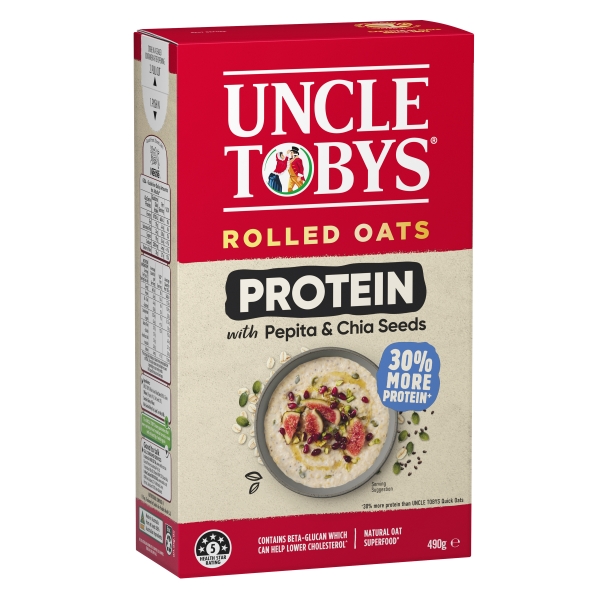 Uncle Tobys Protein Rolled Oats 490g