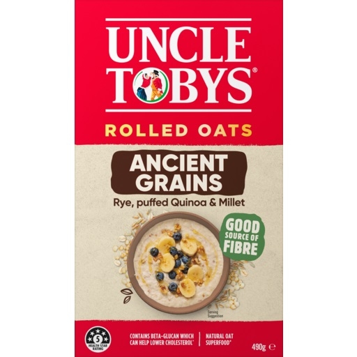 Uncle Tobys Rolled Oats Ancient Grain 490g