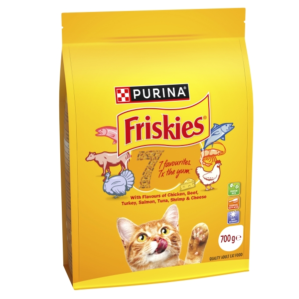 Purina Friskies Dry Cat Food Adult Seven Favourites 700g