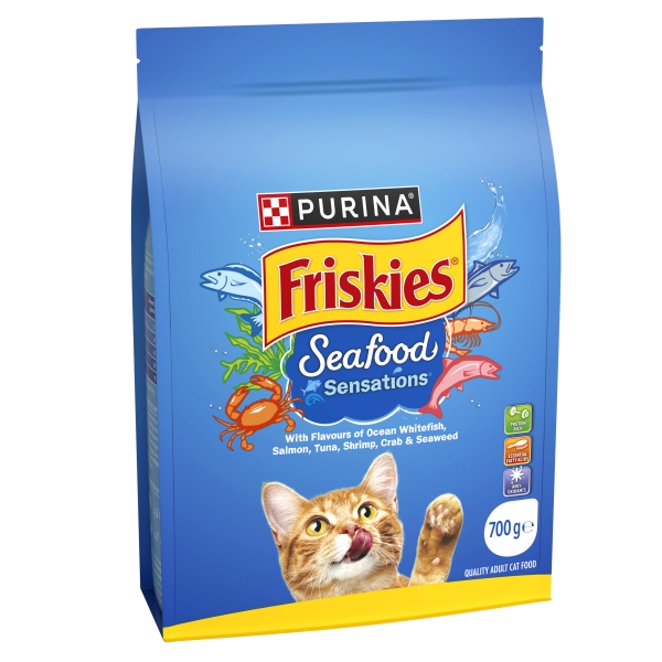 Purina Friskies Dry Cat Food Adult Seafood Sensations 700g