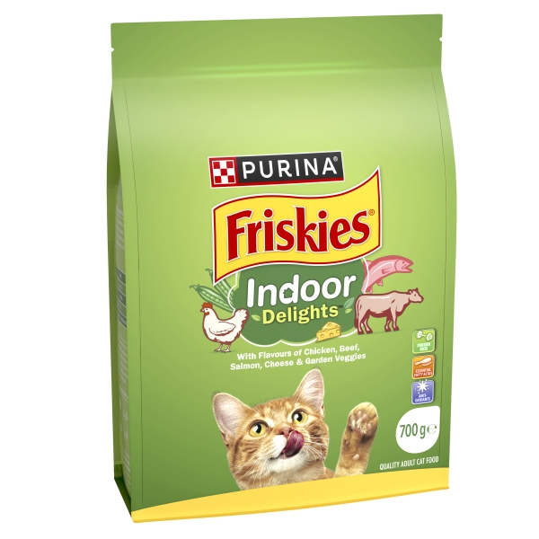 Purina Friskies Dry Cat Food Adult Indoor Delights 700g