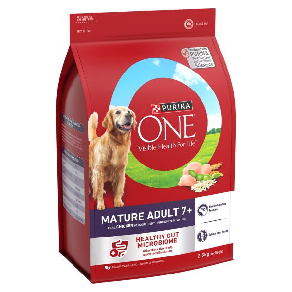 Purina One Dry Dog Food Mature Adult 7+ Chicken 2.5kg