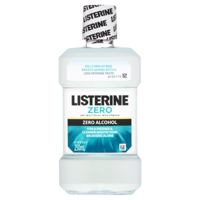 Listerine Mouthwash Zero Alcohol 250ml