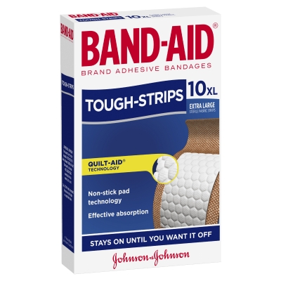 Band-Aid Tough Strips Extra Large 10 Pack