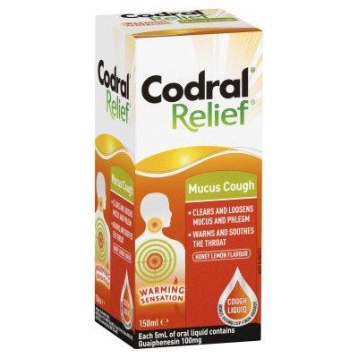 Codral Relief Mucus Cough Liquid 150ml