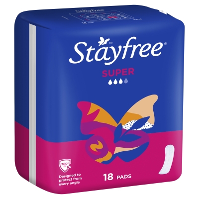 Stayfree Pads Super 18 Pack