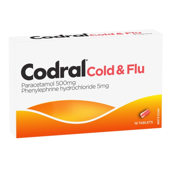 Codral Cold & Flu Tablets 16 Pack