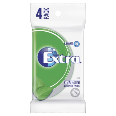 Wrigley's Extra Pellet Spearmint 4 Pack 56g