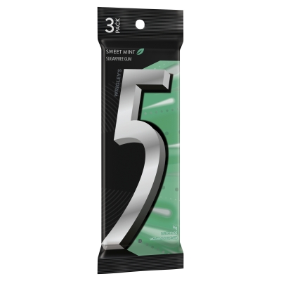 Wrigley's 5 Gum Sweet Mint 3 x 12 Pack 96g