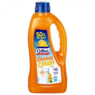 Cottee's Cordial Orange Crush 1lt