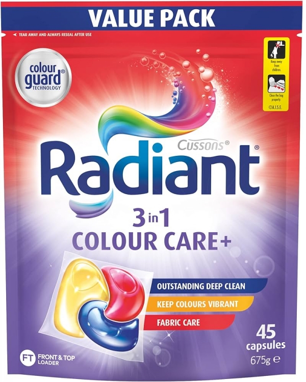 Radiant Laundry Capsules Colour Care 45 Pack