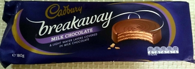 Cadbury Biscuits Breakaway Milk Chocolate 180g