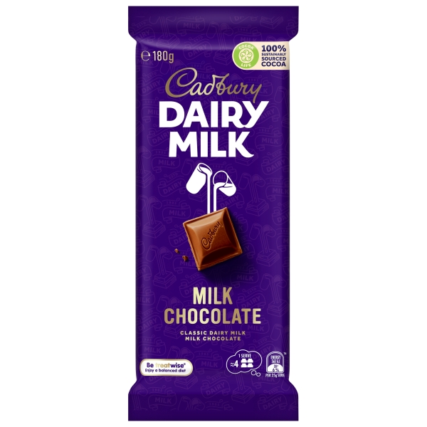 Cadbury Dairy Milk Block 180g
