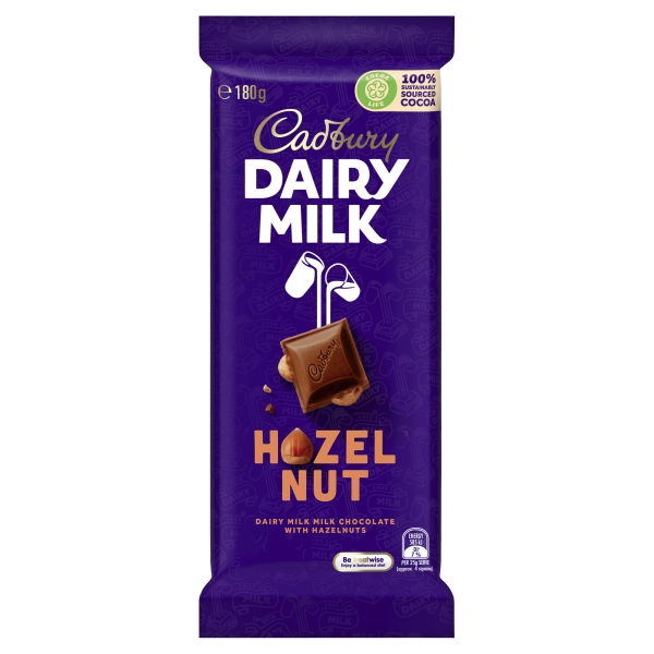 Cadbury Dairy Milk Block Hazelnut 180g